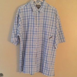 Men’s South Pole Button Down Short Sleeve Shirt XL